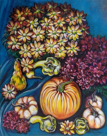 Autumn fire by artist Anastasia Shimanskaya